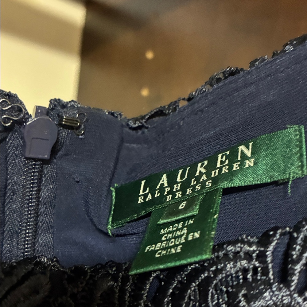 Lauren Ralph Lauren Midnight Blue Lace Dress